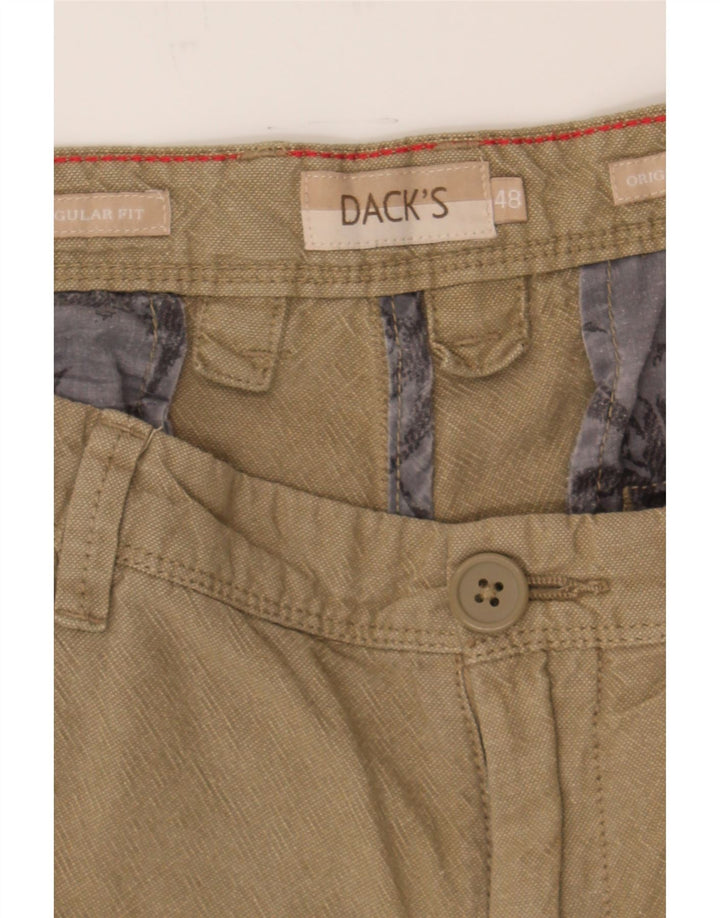 DACK'S Mens Regular Fit Cargo Shorts IT 48 Medium W32  Beige Cotton Vintage Dack's and Second-Hand Dack's from Messina Hembry 