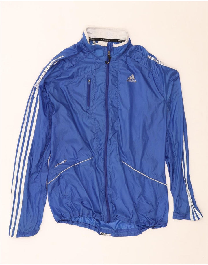 Męska kurtka przeciwdeszczowa Adidas Clima Proof UK 38 Średni niebieski poliamid