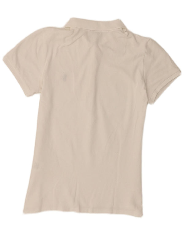 Polo Ralph Lauren Damska koszulka polo Slim Fit UK 14, duża, biała bawełna