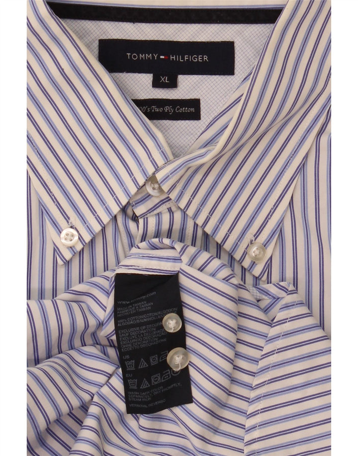 Koszula męska Tommy Hilfiger XL, bawełniana w niebieskie paski