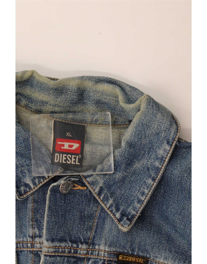 Chłopięca kurtka dżinsowa Diesel 11-12 lat XL, niebieska, bawełniana