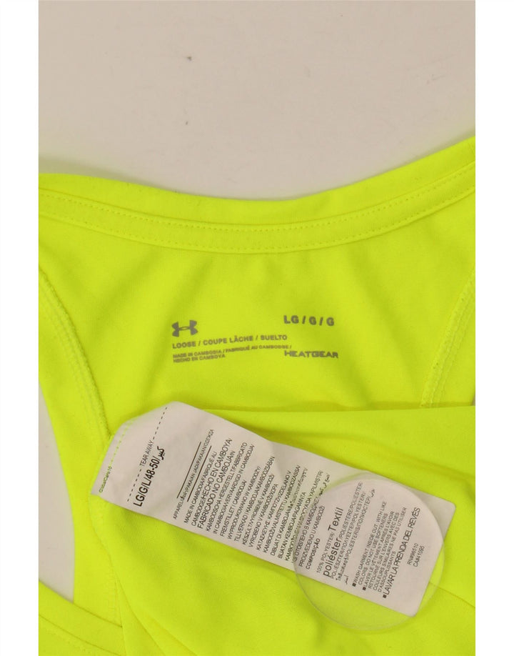 Męska kamizelka z grafiką UNDER ARMOUR Heat Gear, duża, zielona, ​​poliester