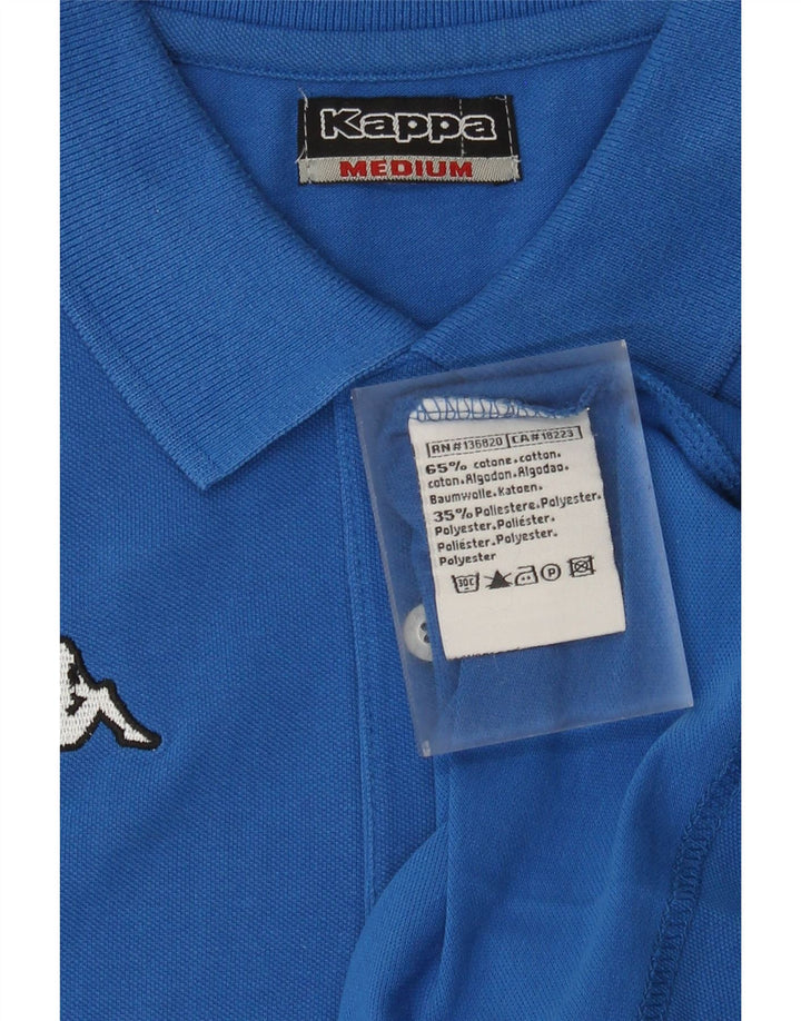 Męska koszulka polo KAPPA, niebieska, bawełniana