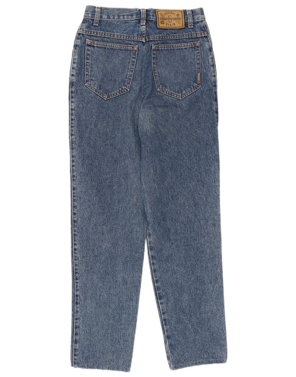 STEFANEL Damskie jeansy z wysokim stanem IT 44 Medium W26 L27 Niebieskie bawełniane