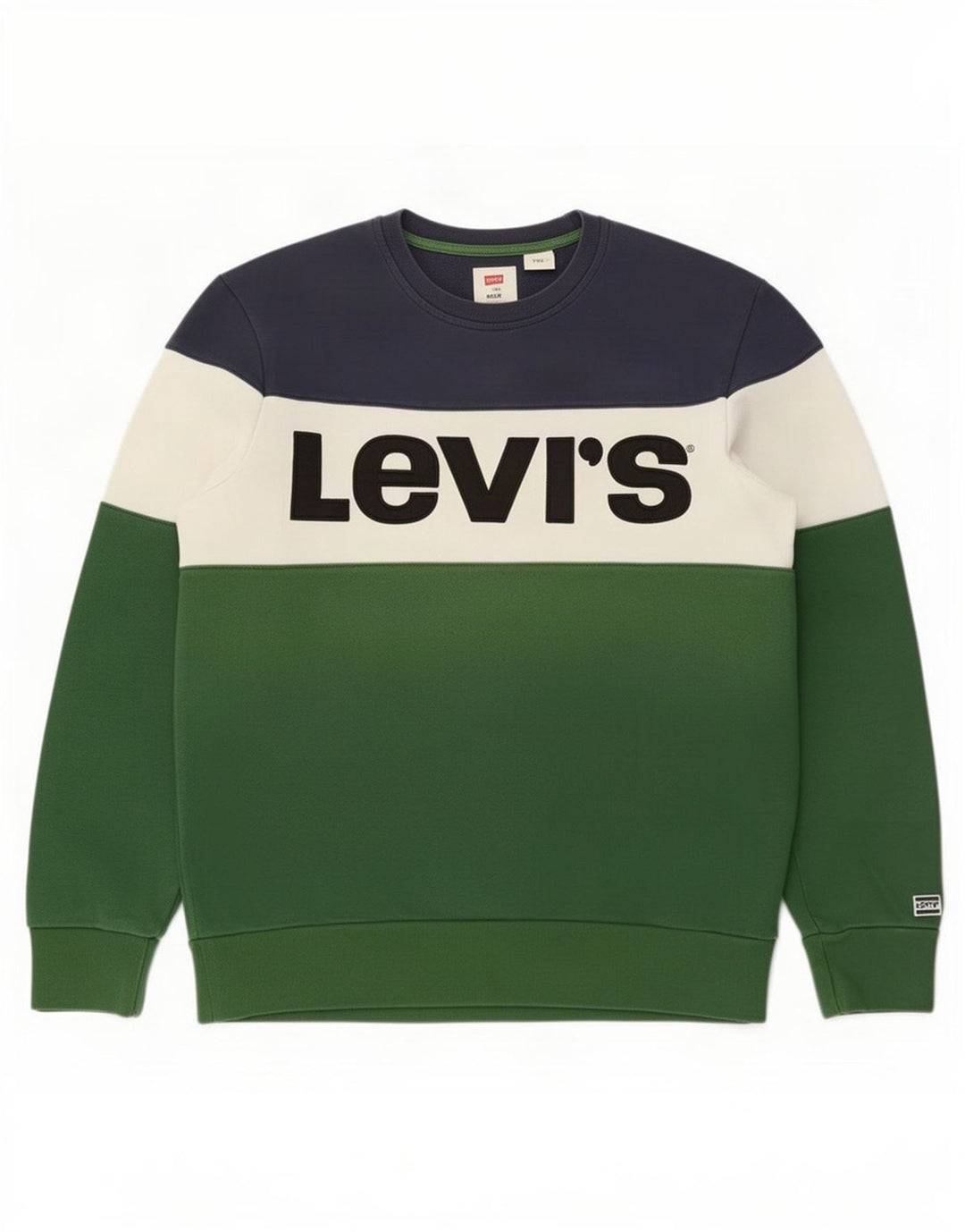 Męska bluza Levi's Sweter Średnia wielobarwna bawełna z blokami kolorów