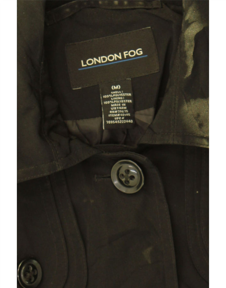 LONDON FOG Womens Trench Coat UK 14 Medium Khaki Polyester Vintage London Fog and Second-Hand London Fog from Messina Hembry 