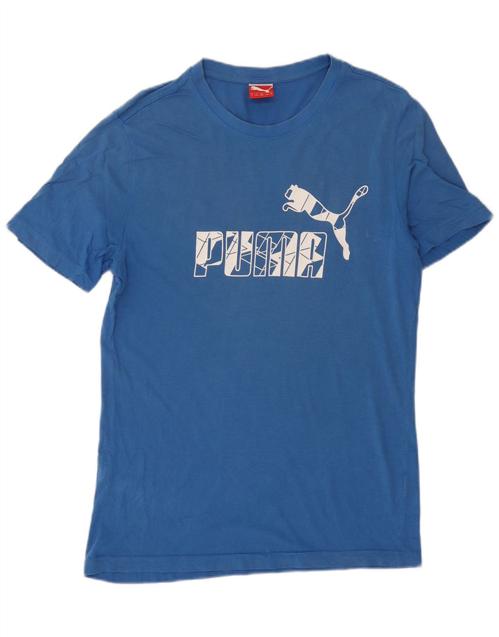 Męski T-shirt Puma z grafiką, mały, niebieski
