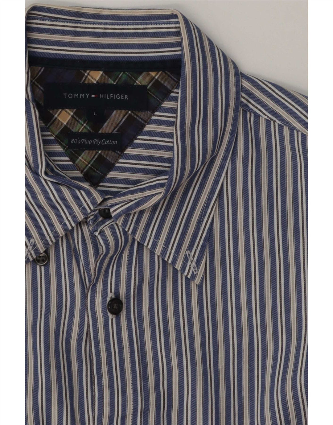 Koszula męska Tommy Hilfiger, duża, bawełniana w niebieskie paski