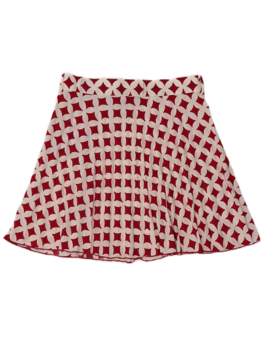 Spódnica mini damska Zara średnia W28 biała geometryczna