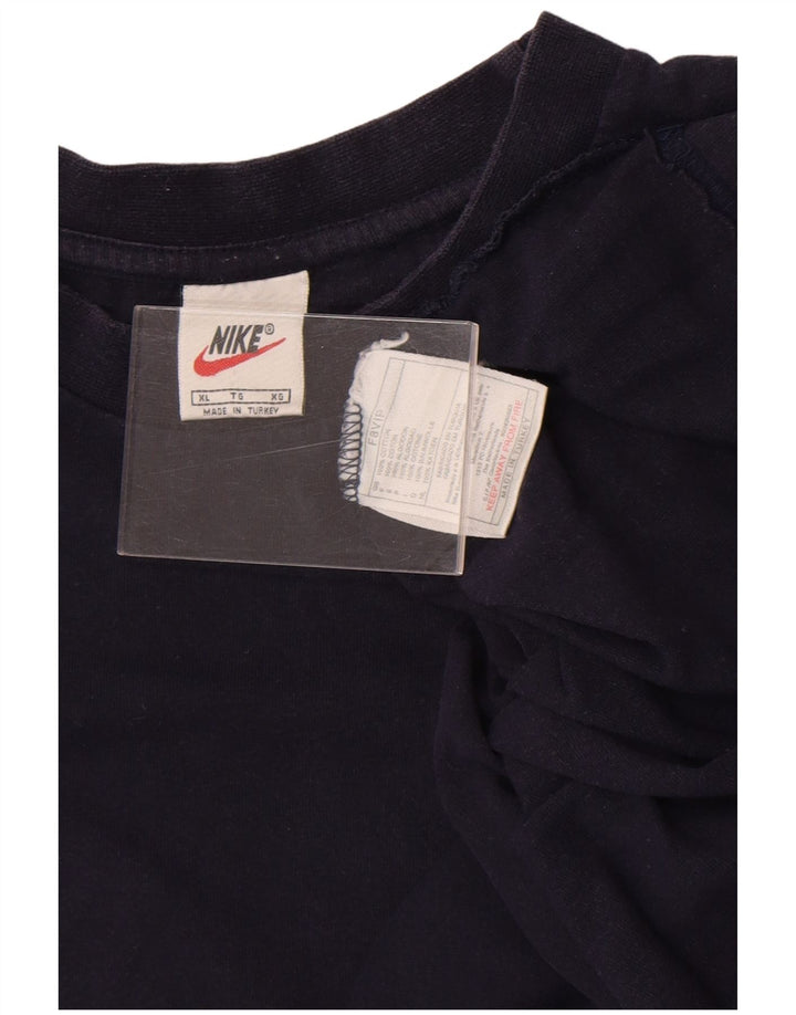 T-shirt męski Nike, XL, granatowy, bawełniany