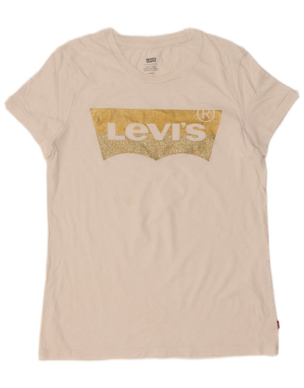 Damska koszulka z grafiką Levi's Top UK 10 Small White