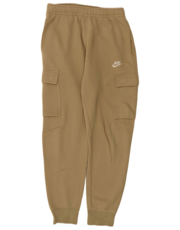Męskie spodnie dresowe Nike Cargo, małe, beżowe, bawełniane