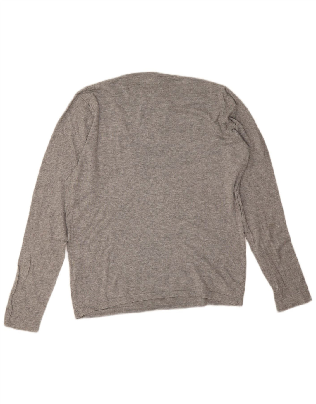 Męski sweter Zara z okrągłym dekoltem, średnioszara wiskoza
