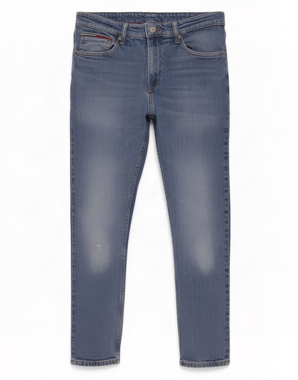 Damskie jeansy slim Tommy Hilfiger W31 L28 Niebieskie bawełniane