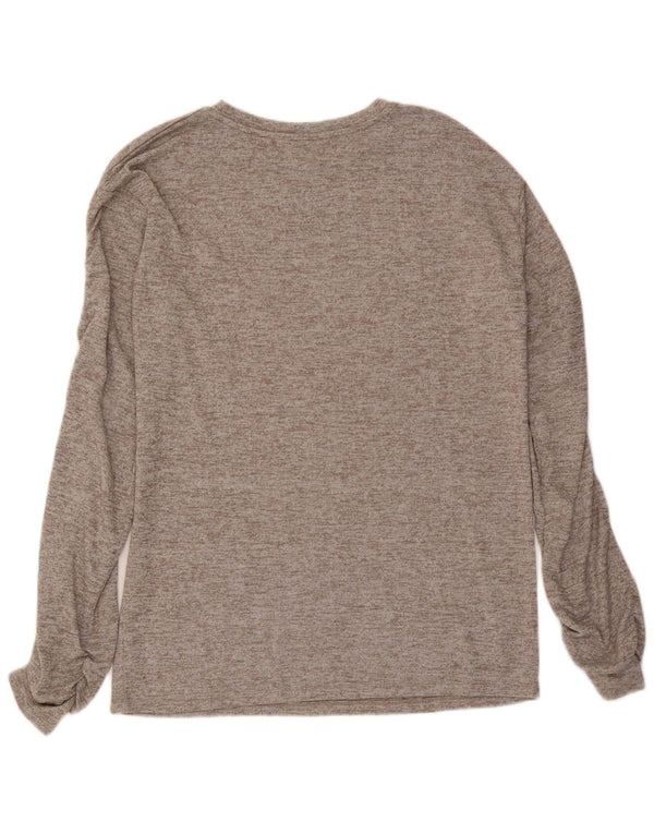 Damski top oversize z długim rękawem Zara UK 10, mały, szary nakrapiany