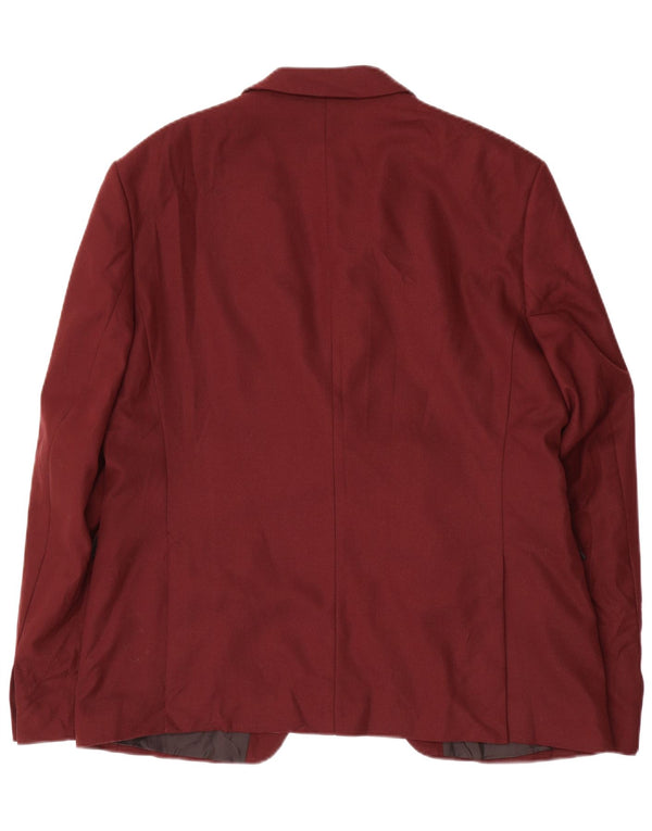 Zara Męska marynarka zapinana na 1 guzik EU 54 XL Burgundowa