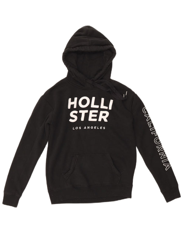 Damski sweter z kapturem HOLLISTER UK 6 XS, czarny, bawełniany
