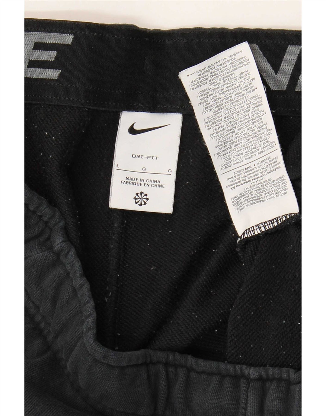 Męskie spodenki sportowe Nike Dri Fit, duże, czarne, bawełniane
