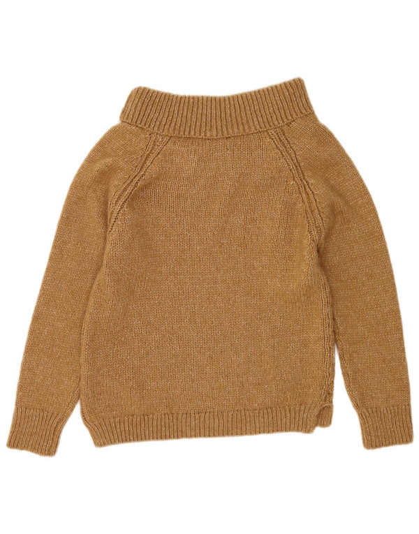 Sweter damski Massimo Dutti z dekoltem w łódkę UK 14 Średni brązowy akryl