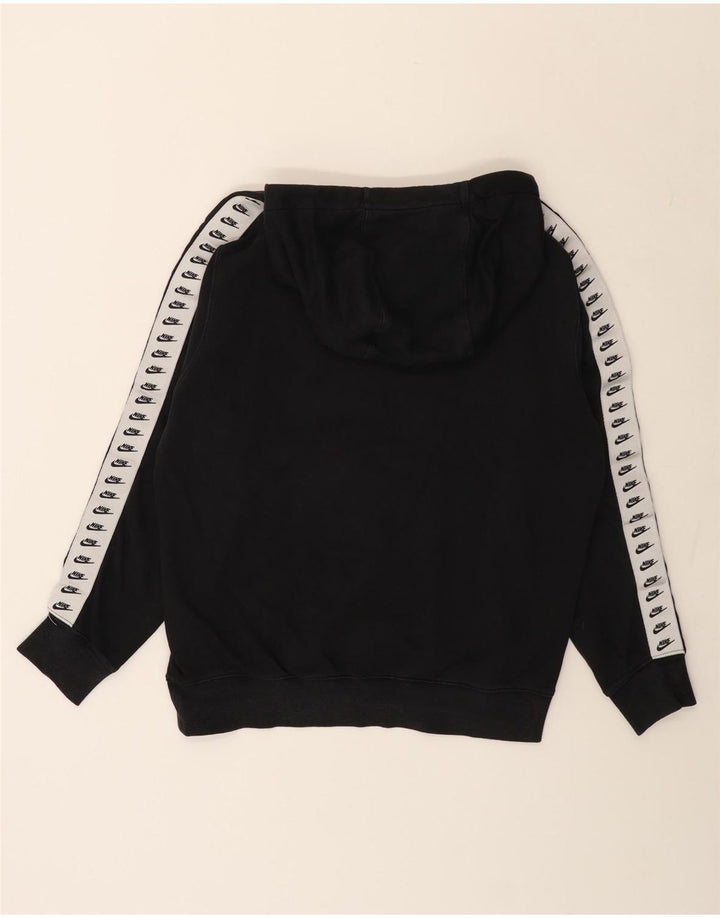 Męski sweter z kapturem NIKE z grafiką, bawełniany, średniej wielkości, w kolorze czarnym