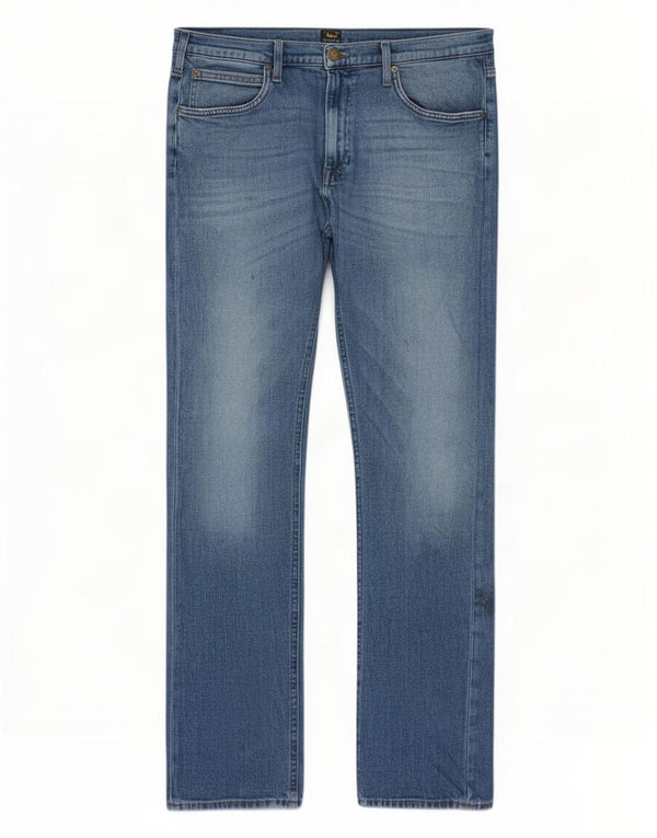 Lee Męskie Luke Tapered Slim Jeans W34 L32 Niebieskie bawełniane