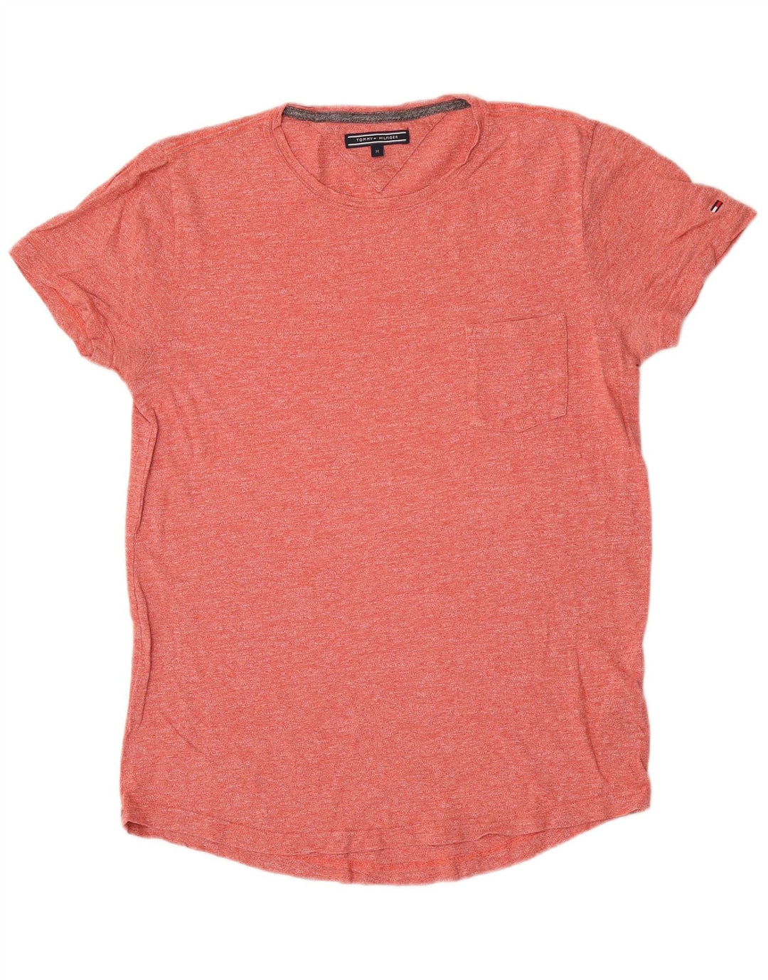 T-shirt męski Tommy Hilfiger, bawełniany, w kolorze średniej czerwieni