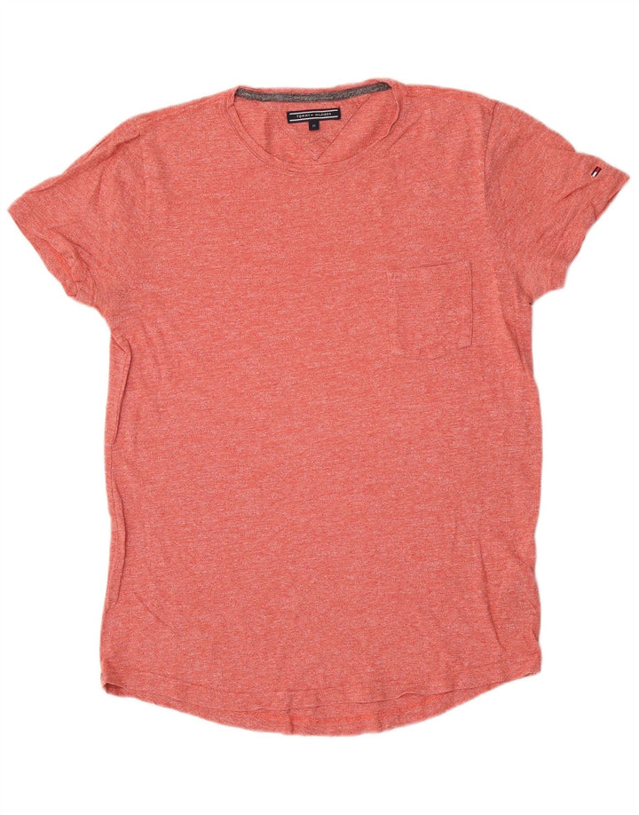 T-shirt męski Tommy Hilfiger, bawełniany, w kolorze średniej czerwieni