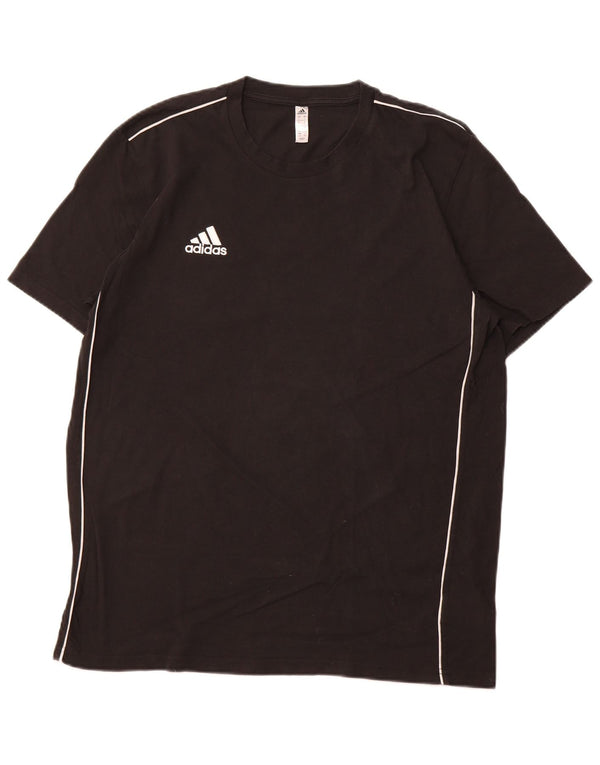 T-shirt męski ADIDAS, duży, czarny, bawełniany