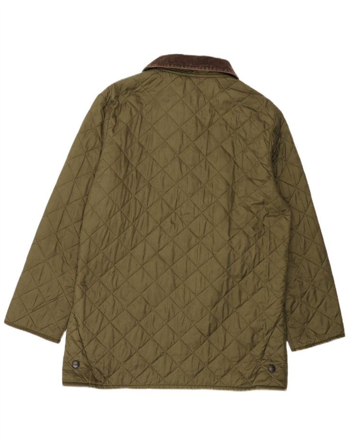 Męska pikowana kurtka BARBOUR UK 40, duża, khaki, poliamid