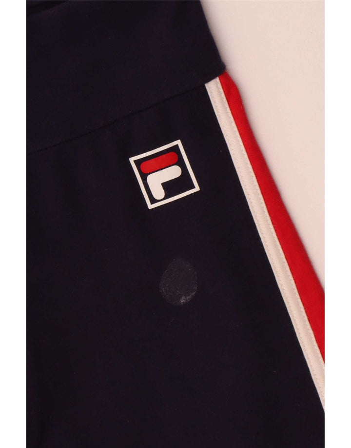 Legginsy damskie Fila UK 10, małe, granatowe, z blokami kolorów