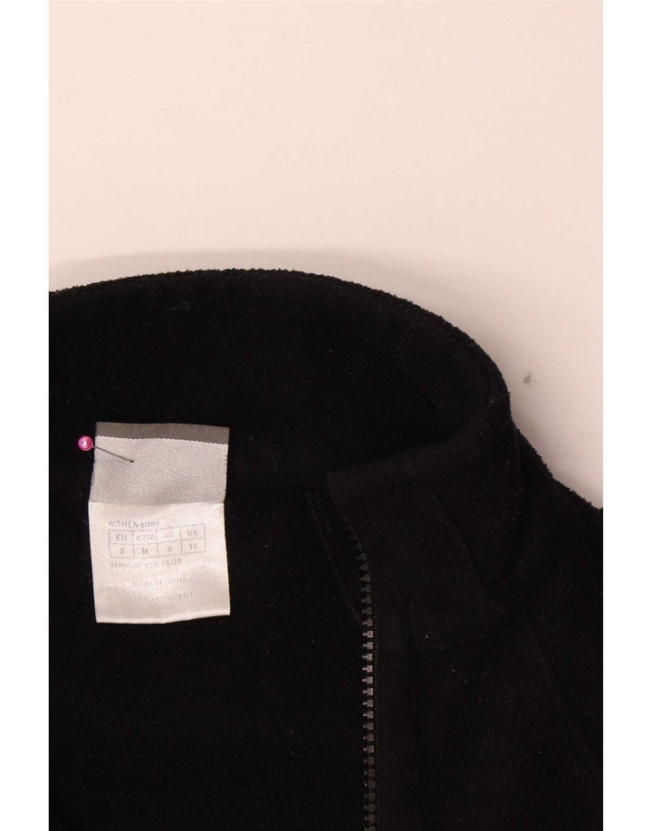 Damska kurtka polarowa Jack Wolfskin UK 10, mała, czarna, poliestrowa