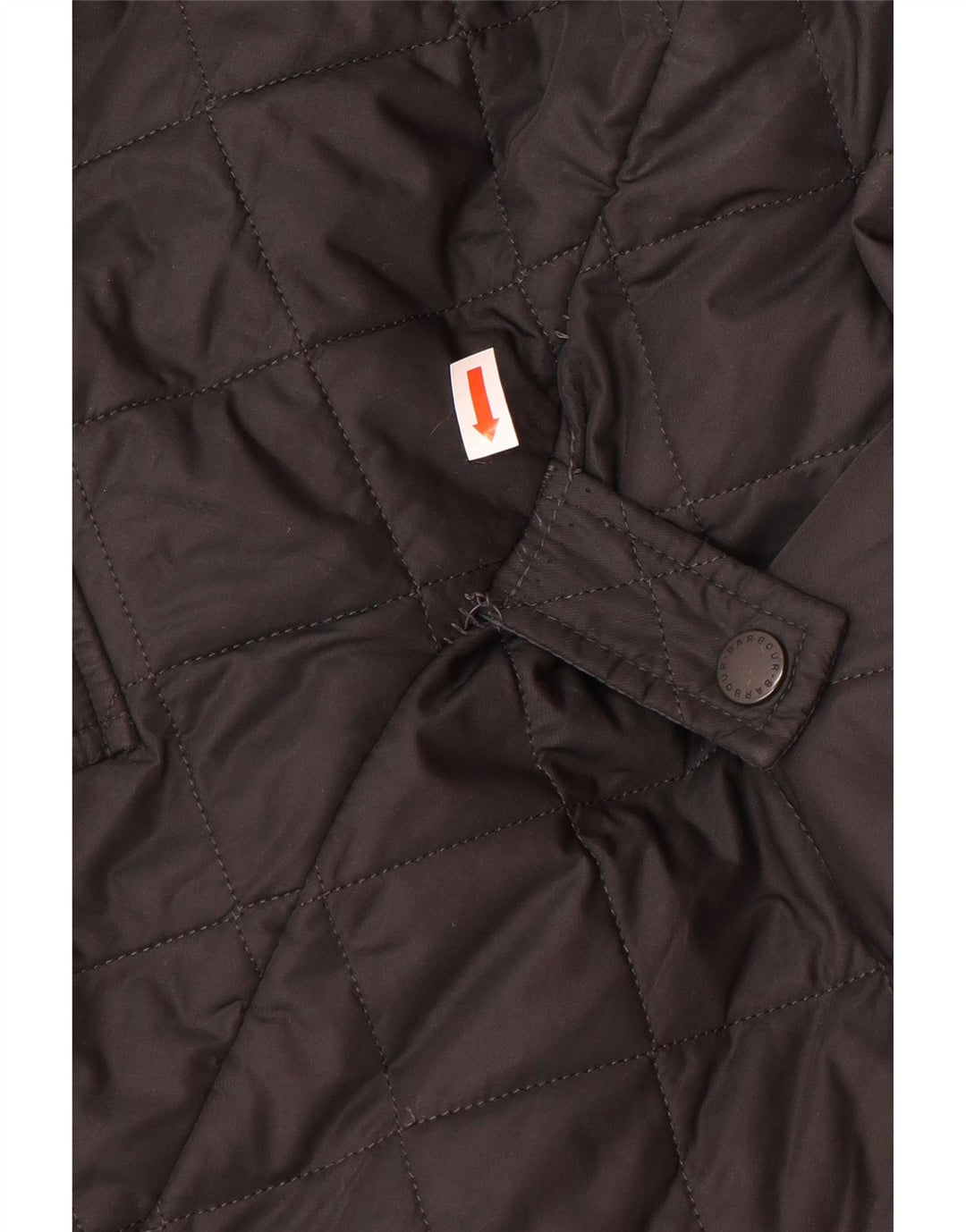 Męska pikowana kurtka BARBOUR UK 36, mała, czarna, z poliestru