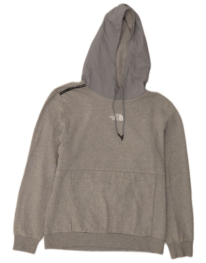 Męski sweter z kapturem The North Face, średnioszary, bawełniany