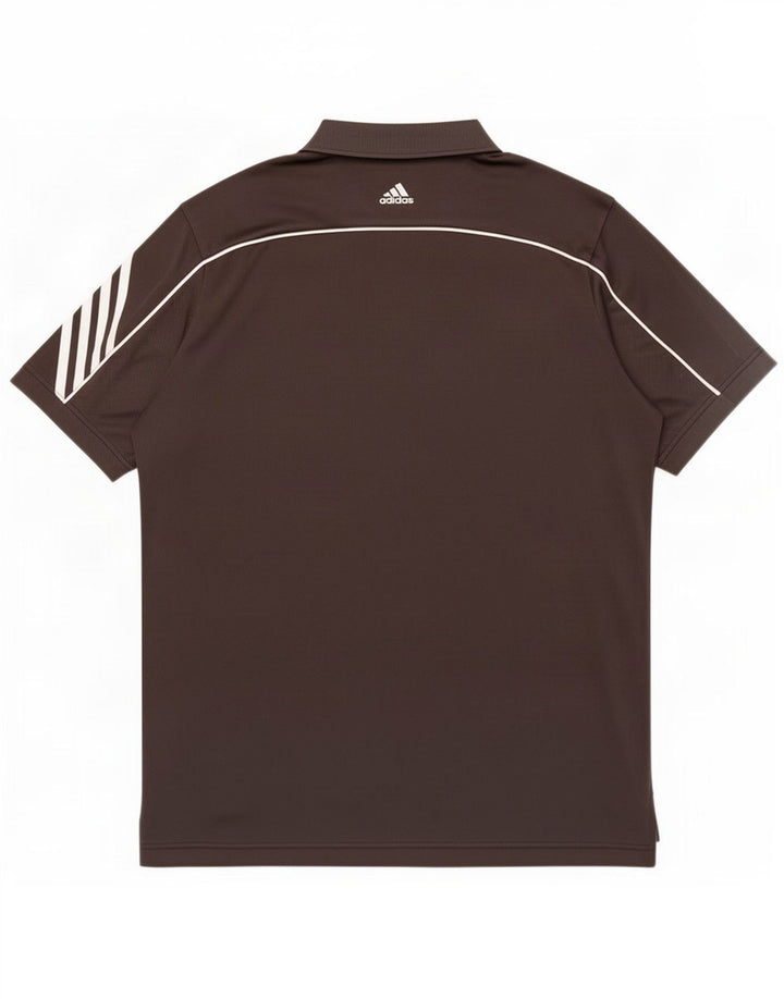 Męska koszulka polo Adidas Climacool, średni czarny poliester