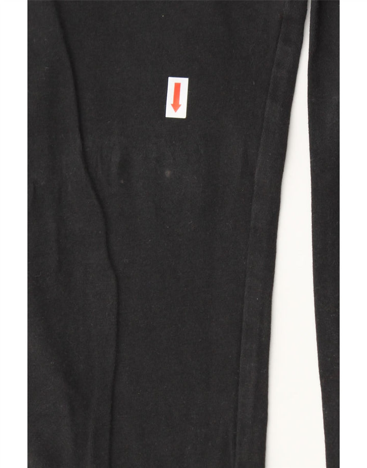 ADIDAS Womens Graphic Leggings UK 12 Medium Black Cotton Vintage Adidas and Second-Hand Adidas from Messina Hembry 