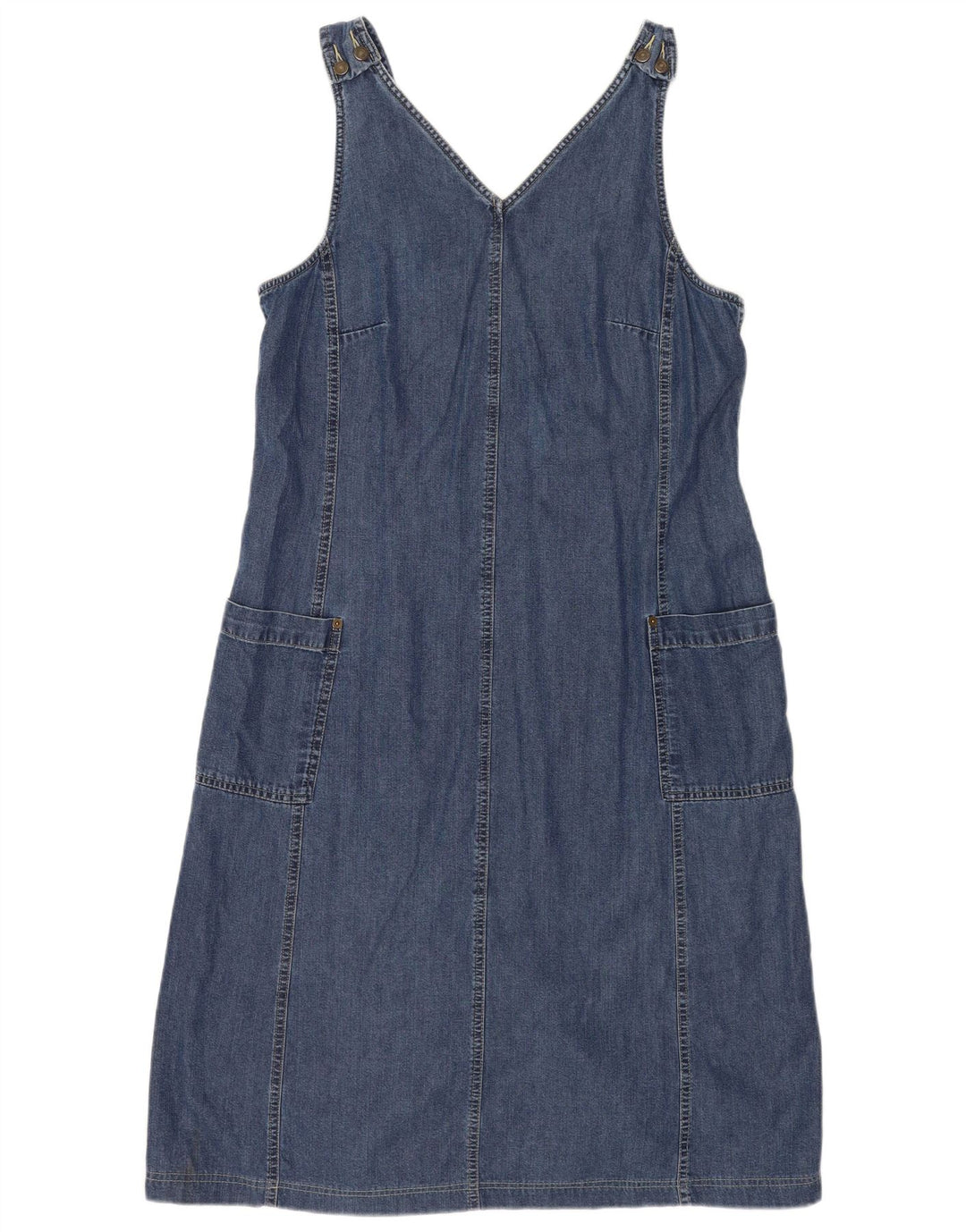 Marks & Spencer Damska sukienka ogrodniczka St. Michael Denim UK 16, duża niebieska