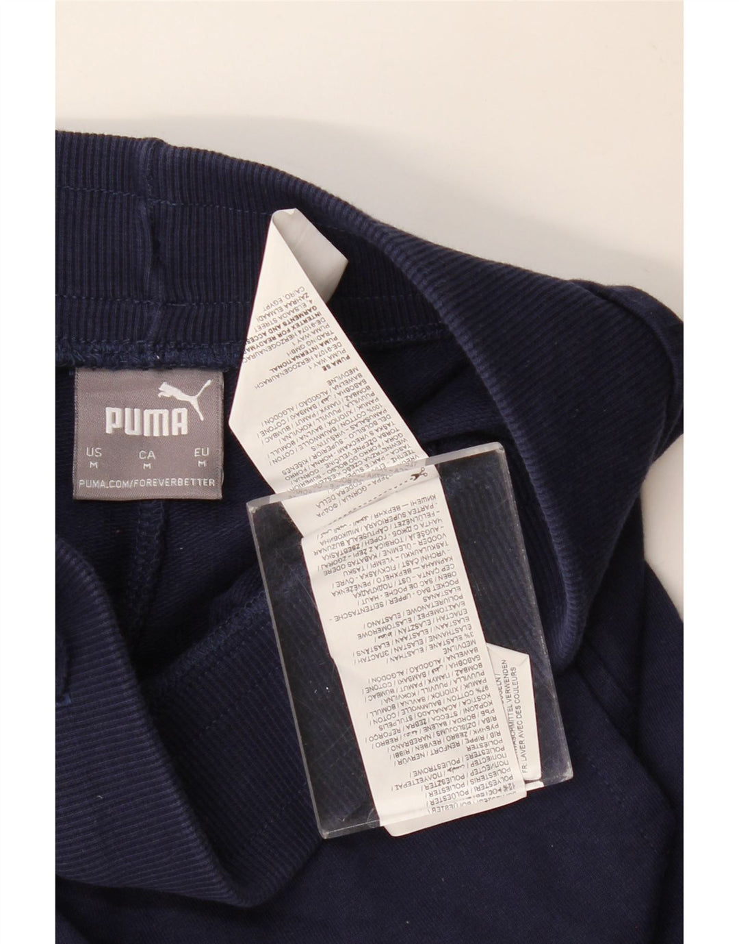 Męskie spodenki sportowe PUMA z grafiką, średnie, granatowe, bawełniane