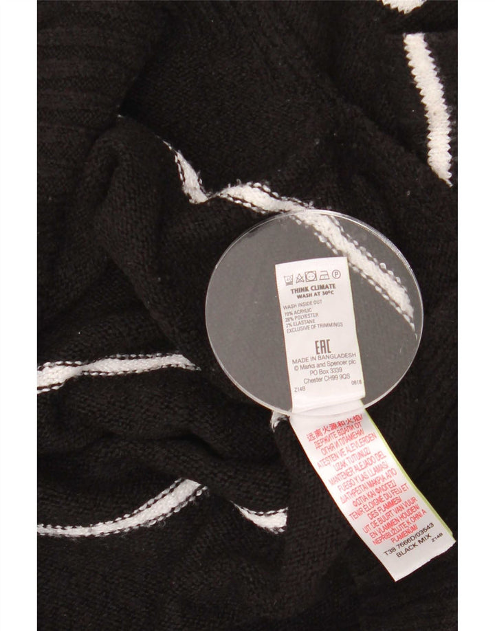 Marks & Spencer Damski sweter z golfem UK 14, średni czarny