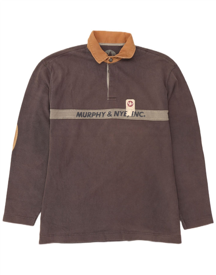 Męska koszulka polo do rugby MURPHY & NYE Sailmakers Graphic 2XL z szarymi blokami kolorów