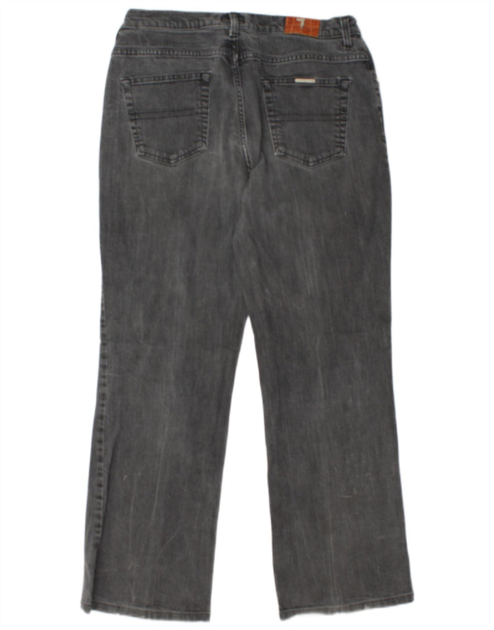 TRUSSARDI Womens Straight Jeans W34 L28 Grey Cotton