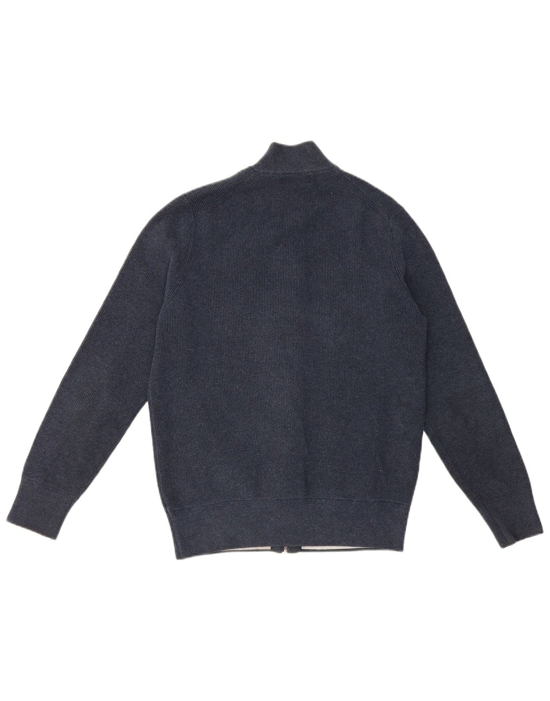 Marks & Spencer Męski sweter rozpinany, średni granatowy, poliester