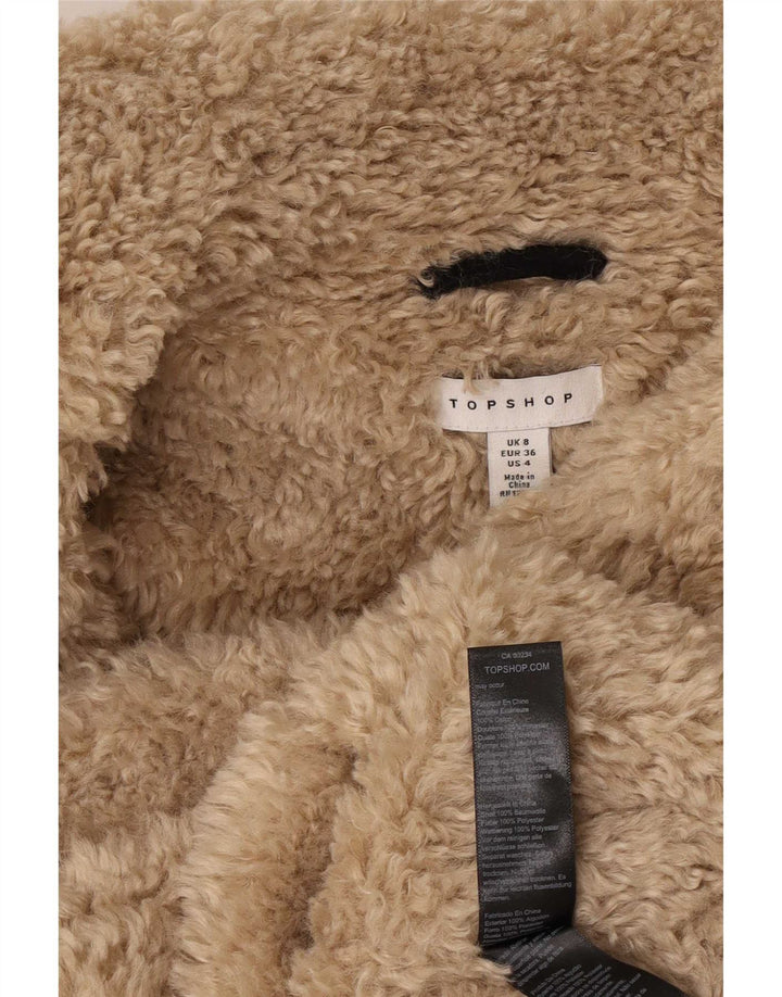 Damska, oversize'owa kurtka sztruksowa Topshop UK 8, mała, czarna, z blokami kolorów