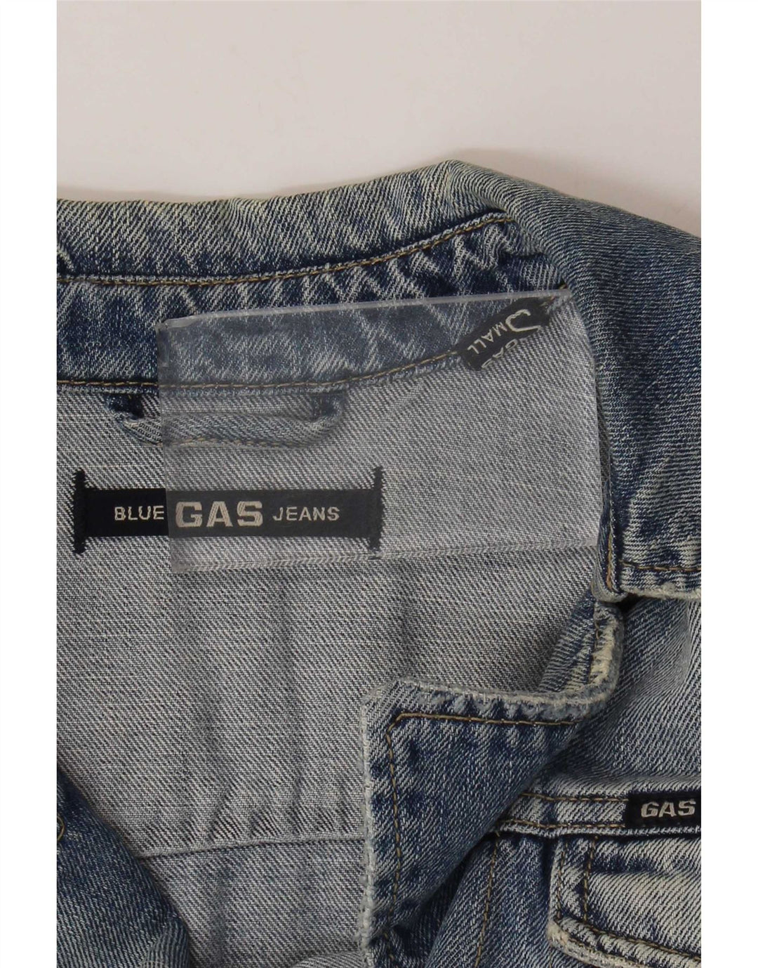 Damski płaszcz dżinsowy Gas UK 10 Small Blue Cotton