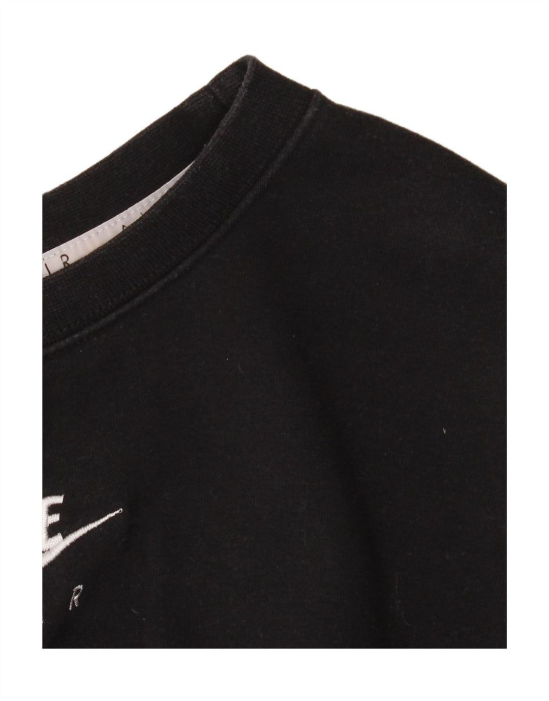 Damska bluza Nike Graphic Crop Jumper UK 12, średnia czarna bawełna
