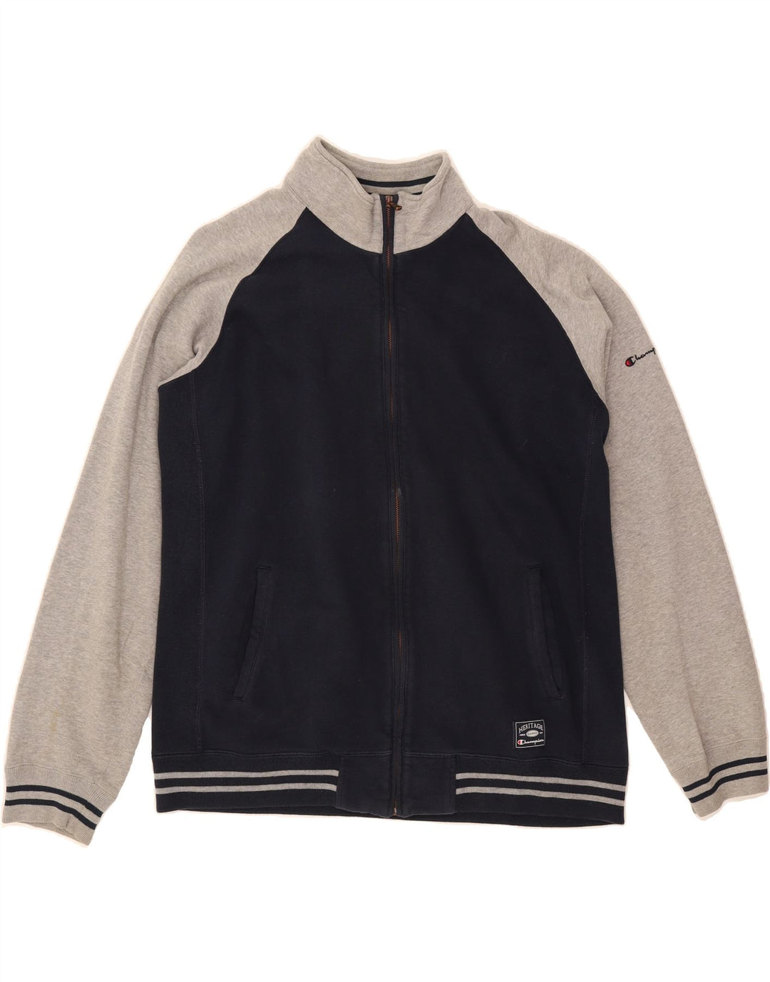 CHAMPION Womens Heritage Classics Tracksuit Top Jacket UK 20 2XL Navy Blue Vintage Champion and Second-Hand Champion from Messina Hembry 