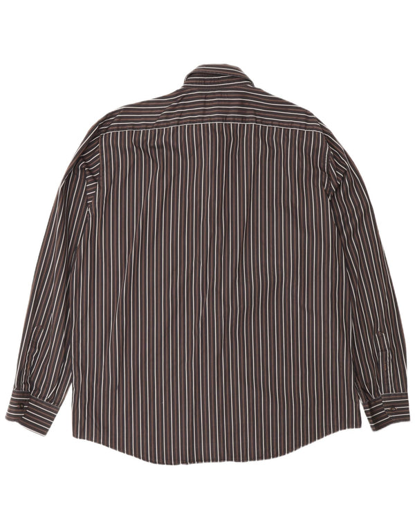 Koszula męska Navigare XL w brązowe paski