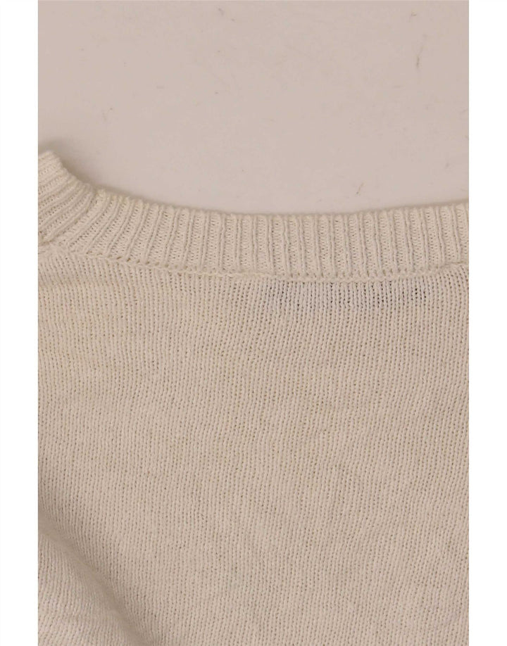 Damski krótki top Zara z długim rękawem, UK 6 XS, biały