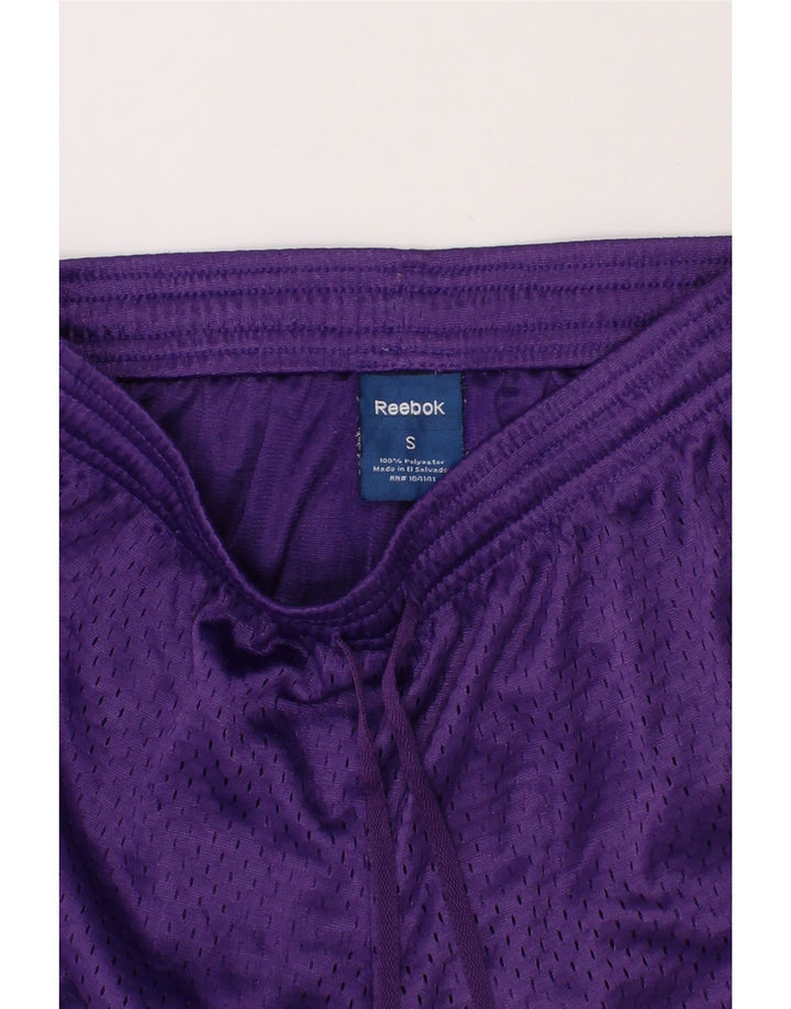 REEBOK Boys Sport Shorts 6-7 Years Small Purple Polyester Vintage Reebok and Second-Hand Reebok from Messina Hembry 