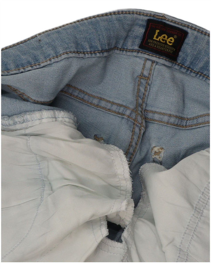 Damskie spodenki jeansowe LEE W32, duże, niebieskie