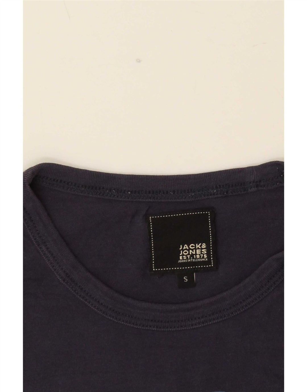 Męski T-shirt z grafiką Jack & Jones, mały, granatowy